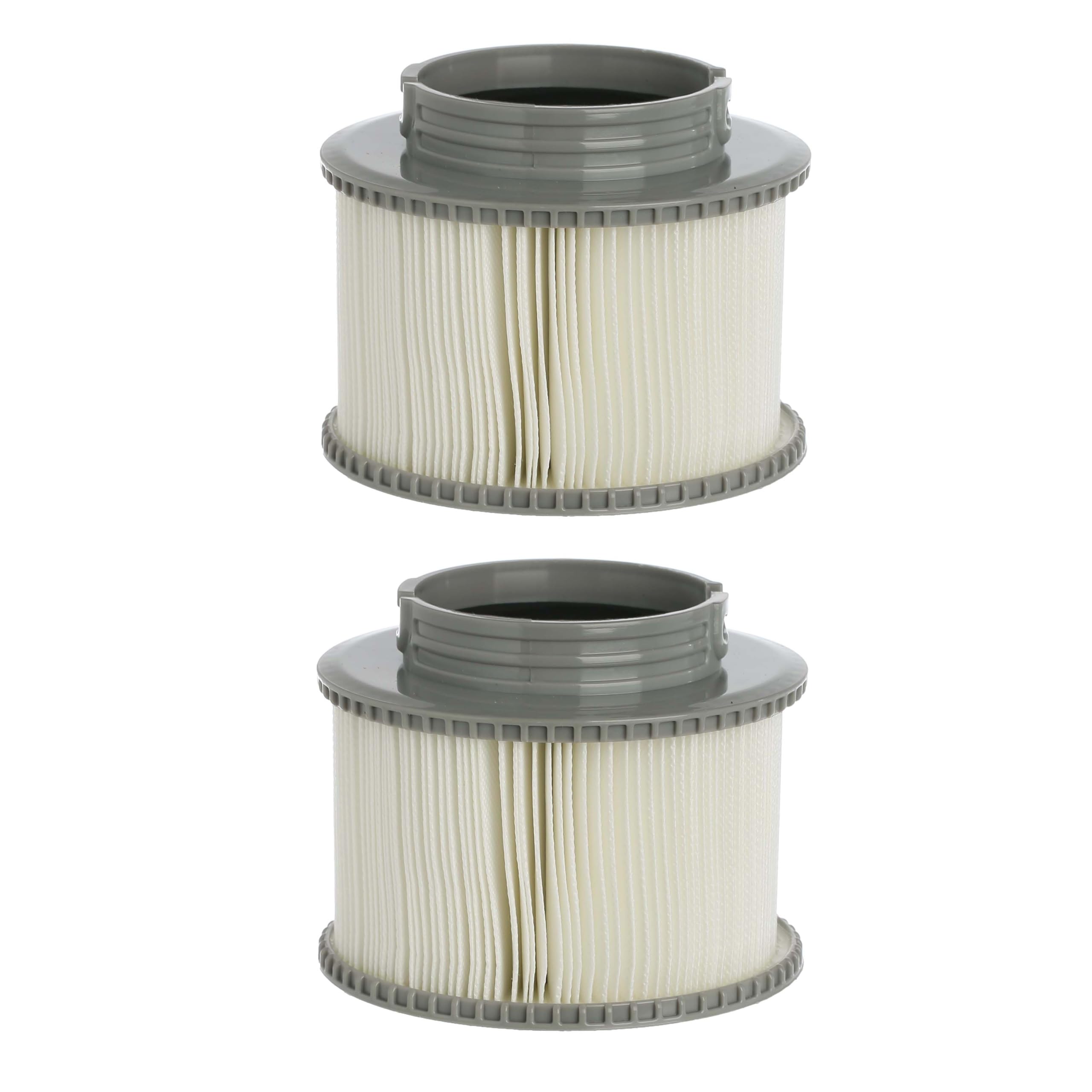 First4spares Grey Replacement Pleated Filter Cartridge Twin Pack Push & Twist To Fit Mspa Hot Tubs