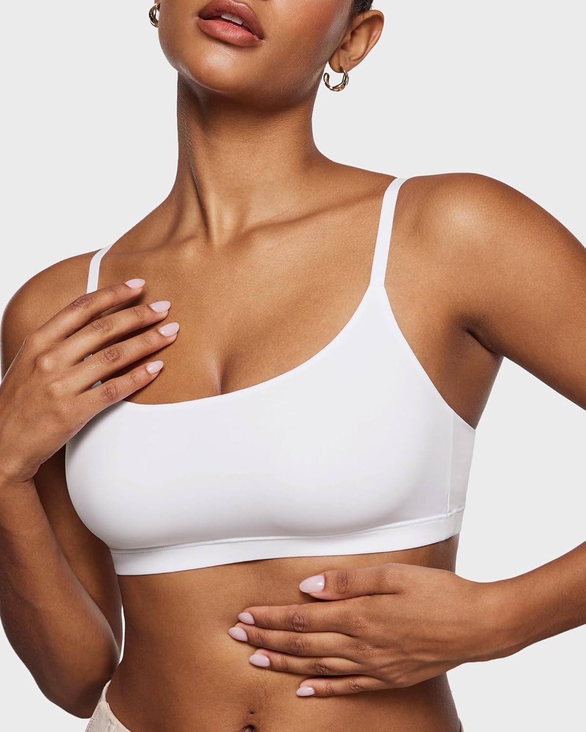 INLYRIC Women's Inbarely Bralettes Cami Bras No Underwire Wireless Seamless Unlined Comfort Sports Bra - Image 2