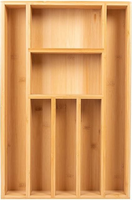 Cutlery tray Bambox B3147 - Drawer organizer kitchen waterproof - Cutlery tray for drawers - 31 x 47 x 6,5 cm