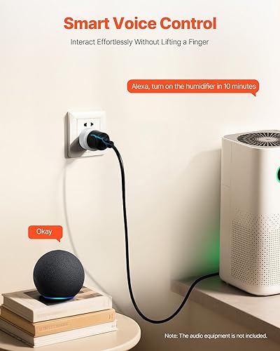 Miniatura 3 de VEVOR Enchufe inteligente, salida inteligente WiFi compatible con Alexa y Google Home, enchufes WiFi con programación, control de aplicaciones y
