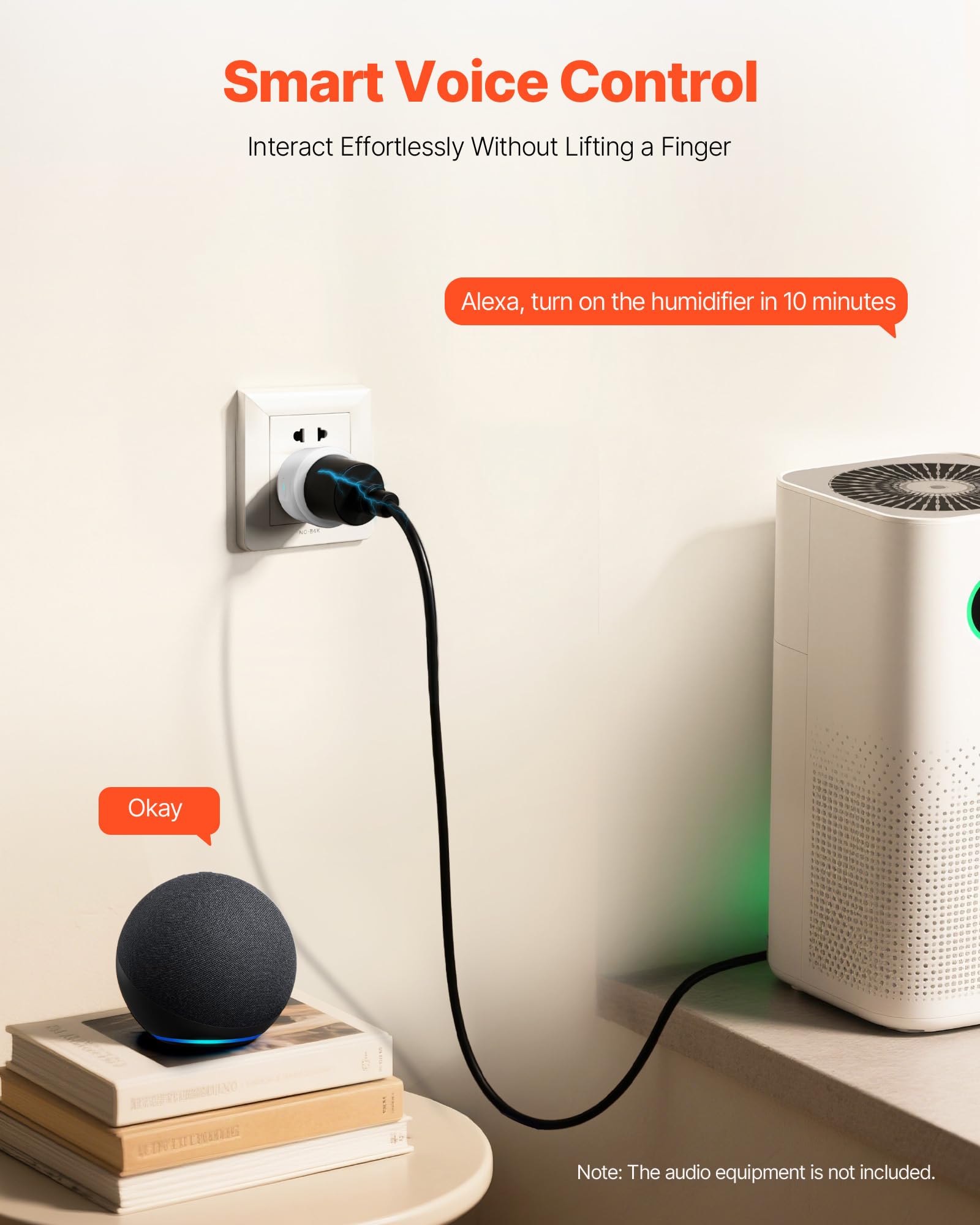 VEVOR Smart Plug WiFi Smart Outlet Compatible with Alexa and Google Home WiFi Plugs with Scheduling App Control — view 3