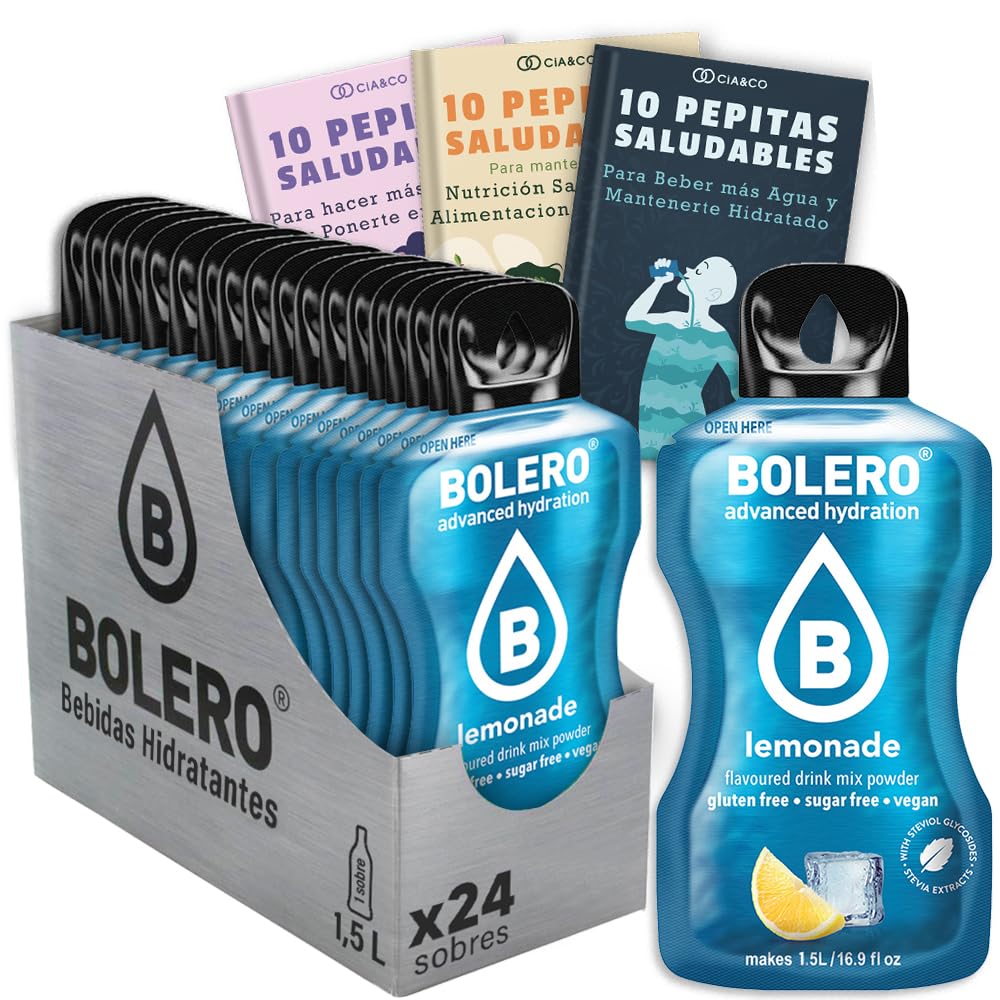 24 x Bebida Bolero COLA Hidratante Sin Azucar (24x9 grs) + 30 Pepitas Saludables para una vida más sana by Cia&Co — view 149