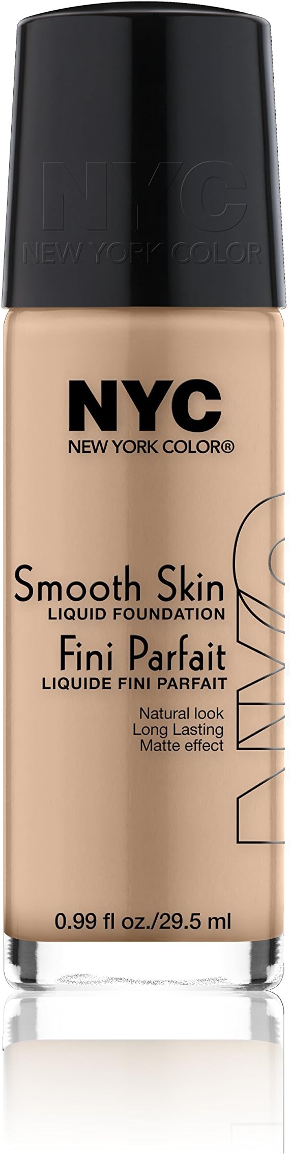 N.Y.C. New York Color Smooth Skin Foundation, Warm Beige, 1 Fluid Ounce