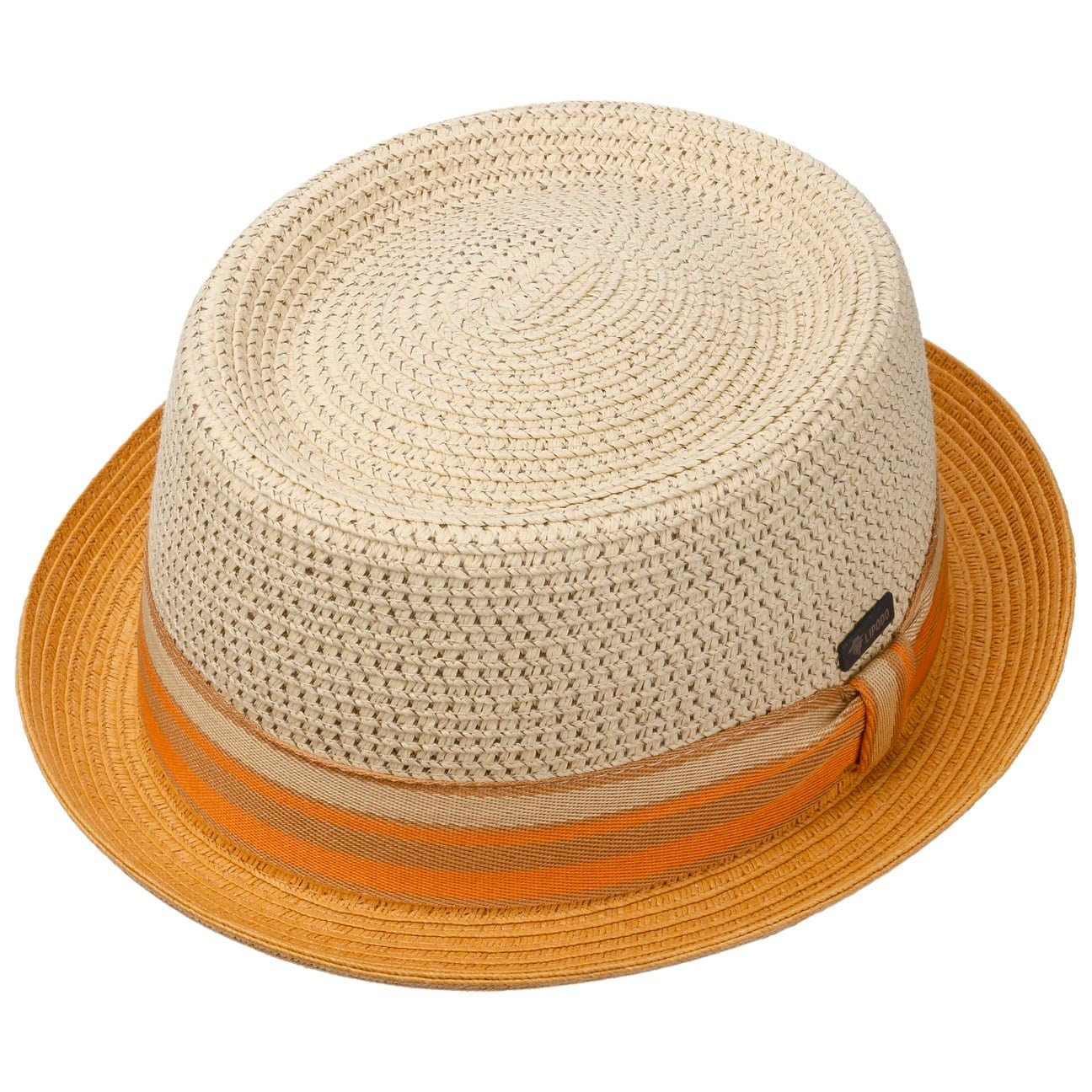 Lipodo Manavela Strohhut Pork Pie Made in Italy Damen Herren