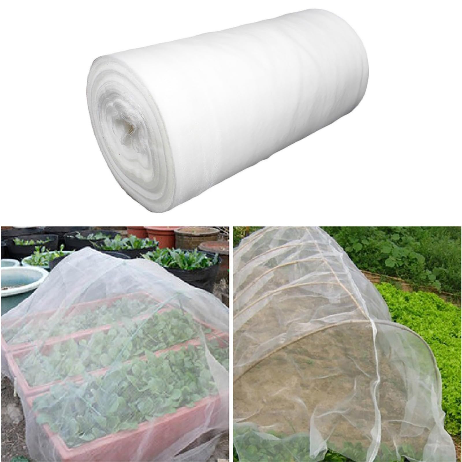 Solutra Garden Netting Mesh, Insect Mesh Plant Covers Fruit Vegetable Protect Net, Garden Netting for Vegetables Plants Fruits Flowers Crops (1mx15m)