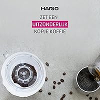 Vista 7 de HARIO VDR-01-T Gotero Transparente 01 Goteo de Café Manual Claro para 1 a 2 Tazas, Fabricado en Japón