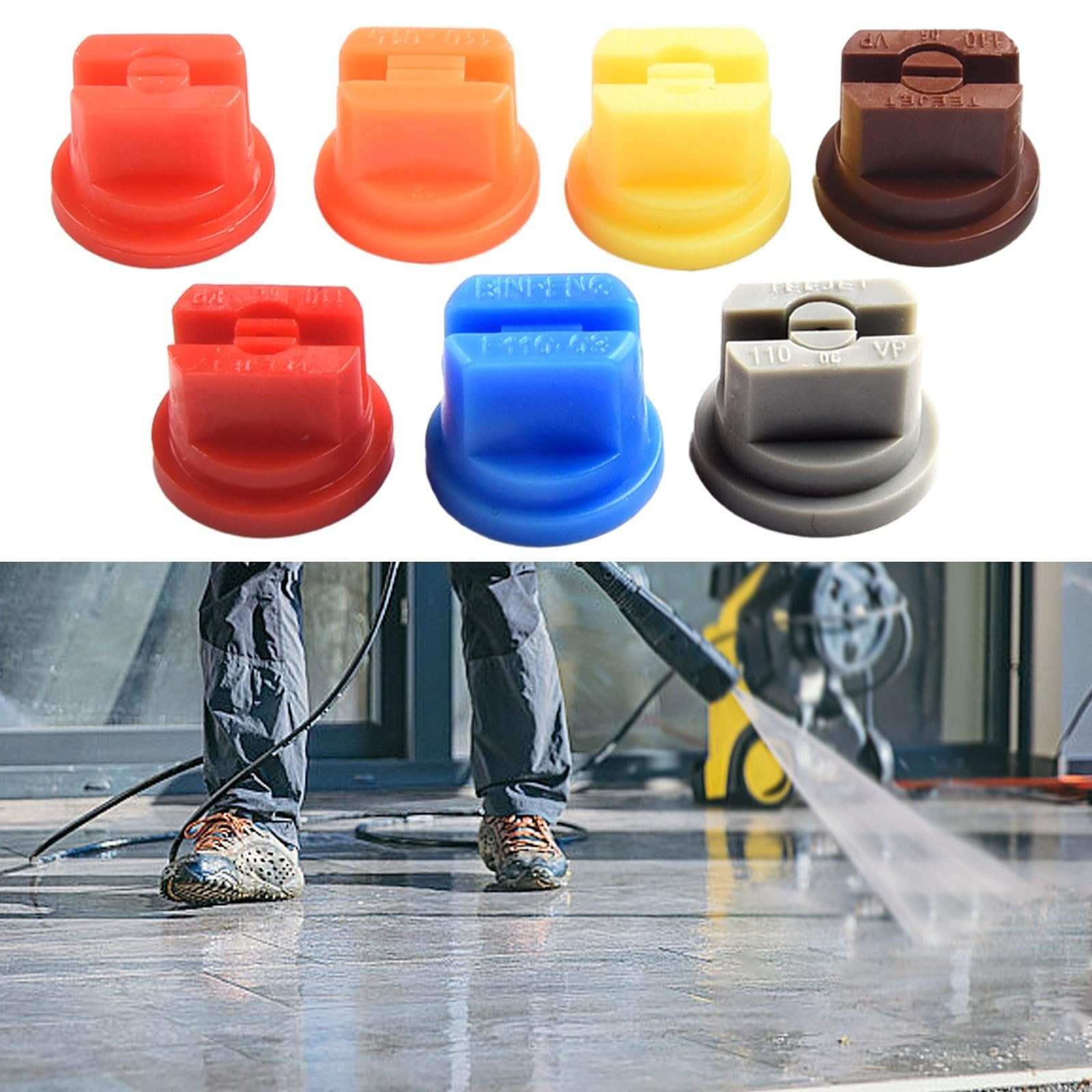 Boquilla en forma de abanico de 110° para pulverizador de mochila, piezas de pulverización de jardín con apertura inferior plana para equipos de pulverización agrícola e invernadero