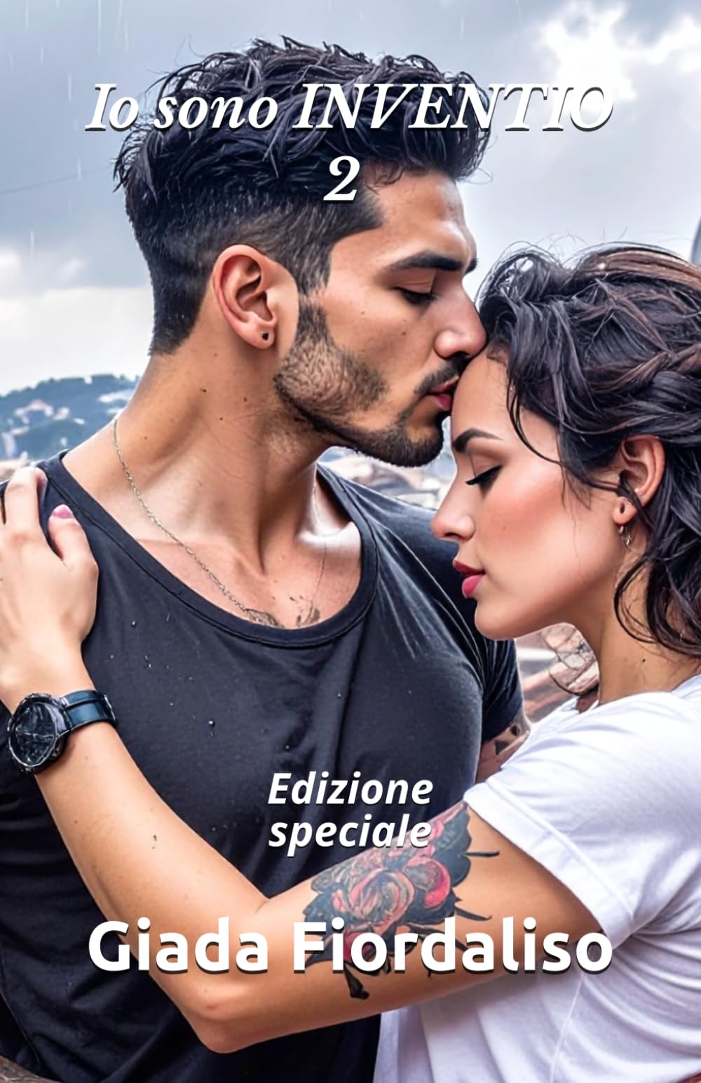 Io sono INVENTIO 2 - edizione speciale con sfondi interni in bianco e nero raffiguranti un bacio sotto la pioggia tra i protagonisti e cover con Moreno e Stella: Edizione speciale