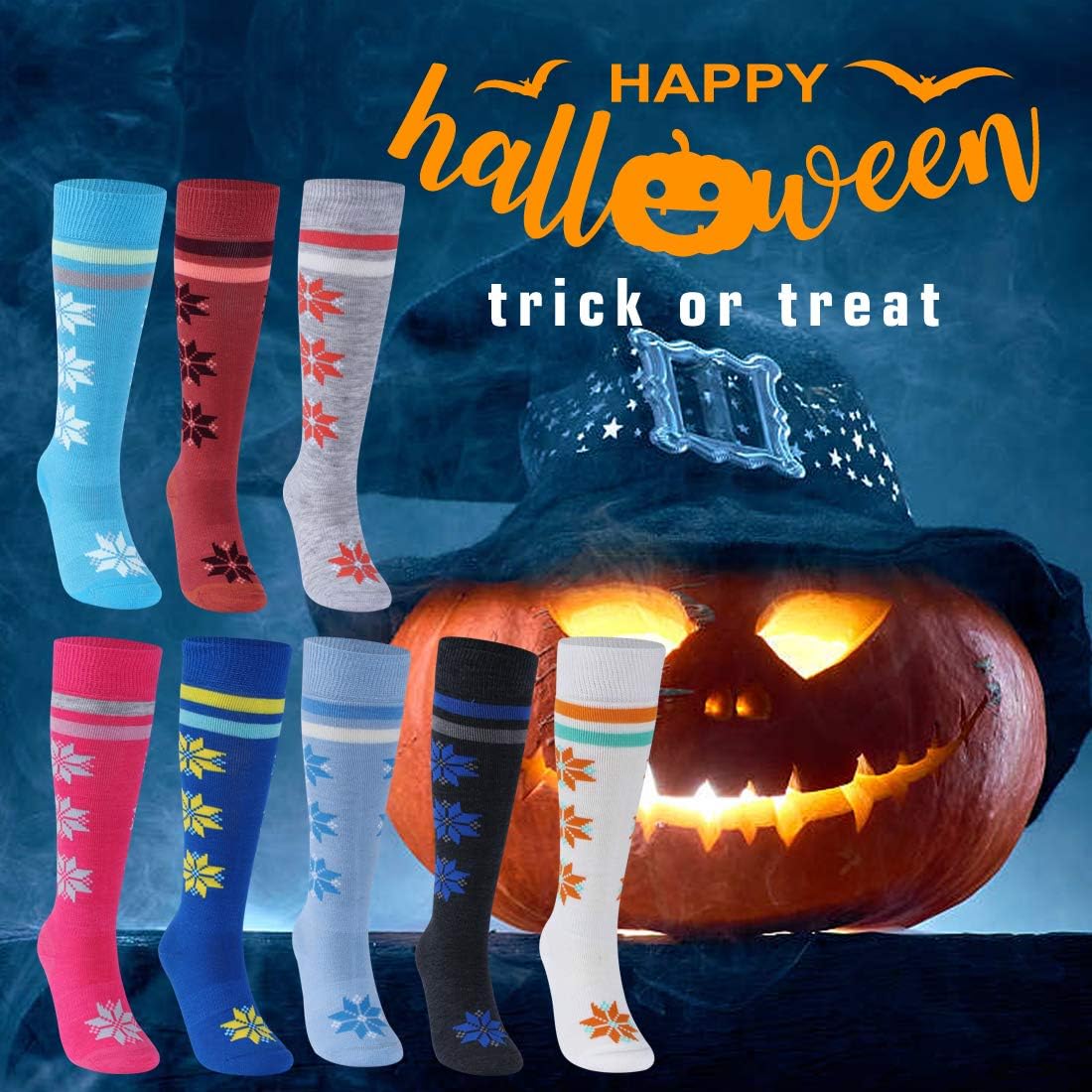 Facool Youth Merino Wool Ski Socks,Extra Warm Knee High Performance Snow Skiing/Snowboard Socks in Outdoor 3 Pairs Light Grey/Dark Pink/Rose Red at  Women’s Clothing store