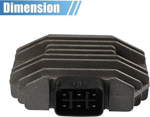 Miniatura 7 de X AUTOHAUX 5GT-81960-00-00 5BN-81960-00-00 Rectificador de voltaje de motocicleta para Yamaha BIG BEAR 400 2WD 4WD 2002-2012 Gris