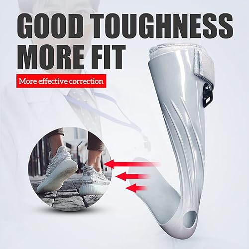 Miniatura 2 de GHORTHOUD Ortesis de Pie AFO para Pie Caído, Férula de Tobillo y Pie para Caminar con Zapatos o Dormir para Hemiplejía por Accidente Cerebrovascular