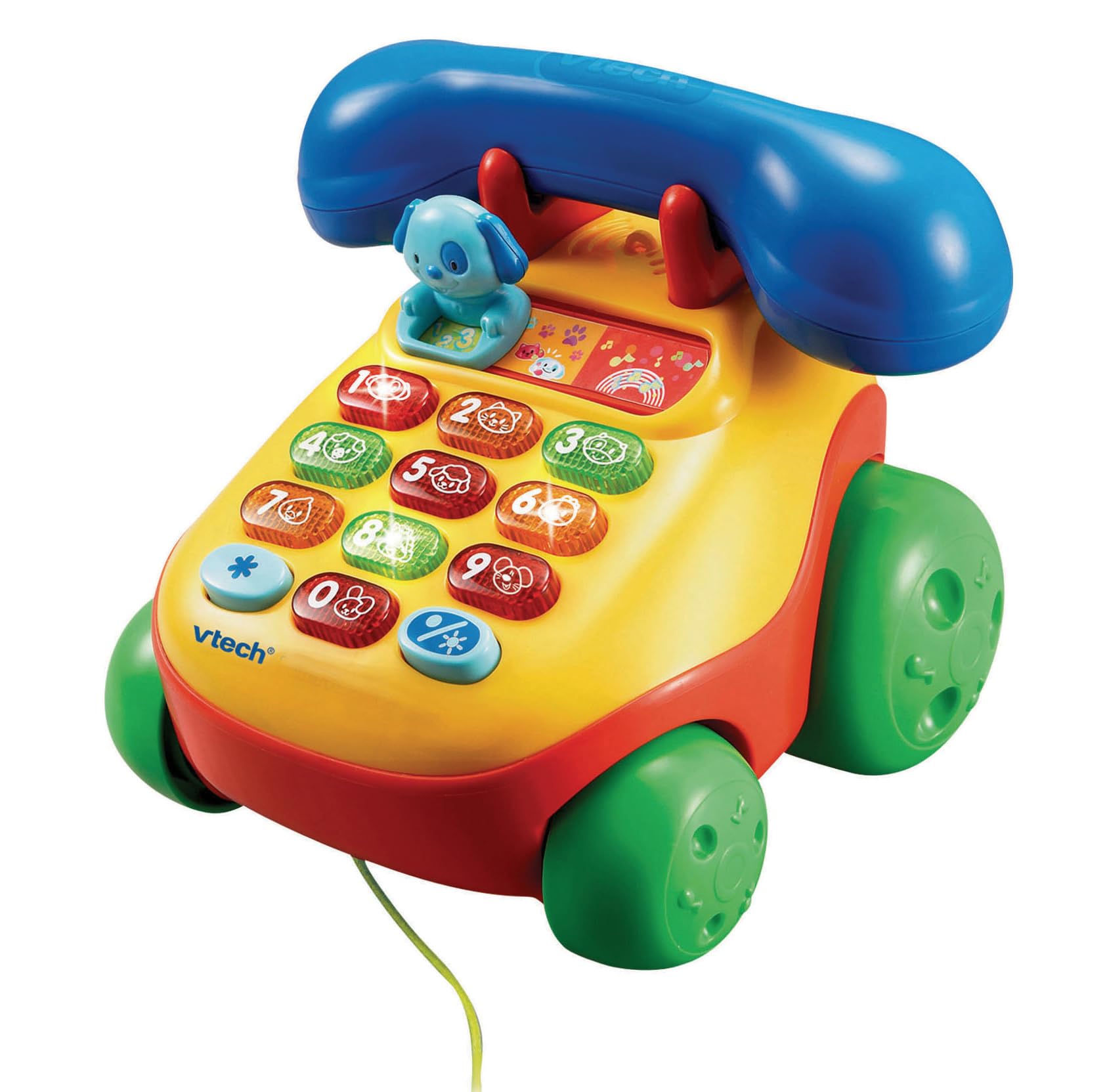 VTech Teléfono interactivo infantil con luz y voz, multicolor (3480-068422)