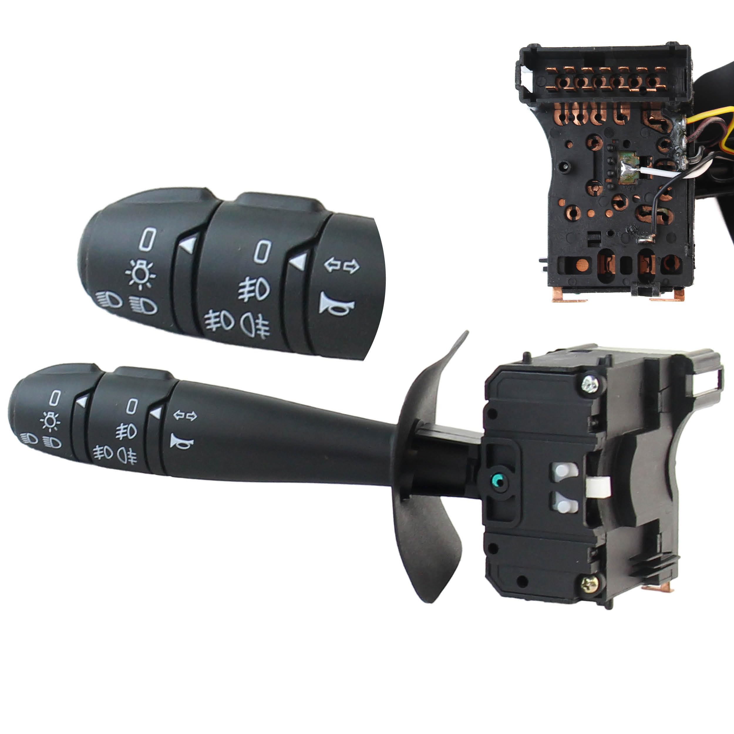 Commodo compatible pour Sandero 1, Sandero 2, Logan 2, Logan MCV 2, Duster 1 (à partir de 2008)(13 broches) AVEC ANTIBROUILLARDS AVANT + ARRIÈRE | 6001551361