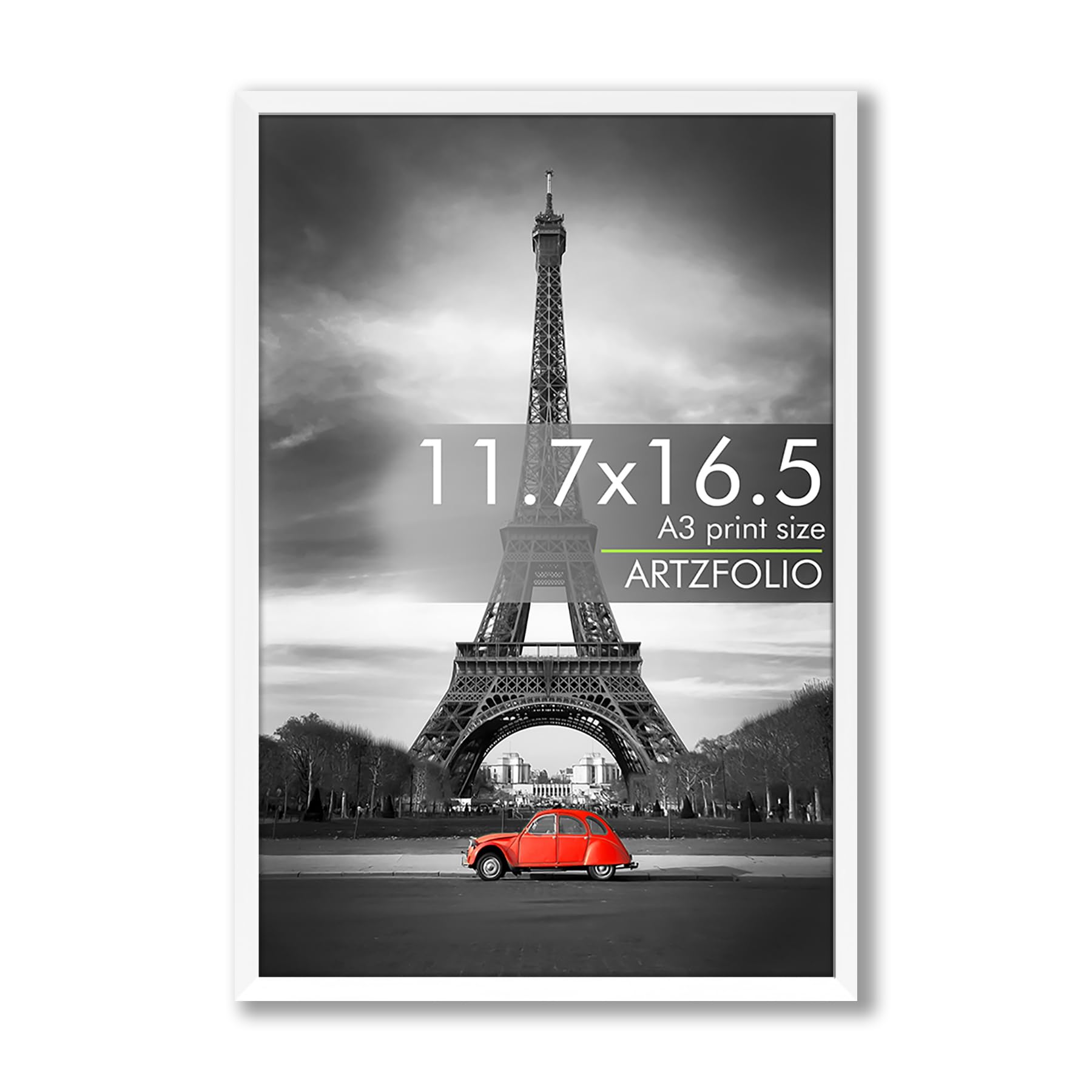 ArtzFolio Wall Photo Frame D565 | Extra Large Size Wall Photo Frames | Big Oversize Picture Frames Bedroom, Home & Office | White | A3 Size | 11.7x16.5 inch (30x42 cms)