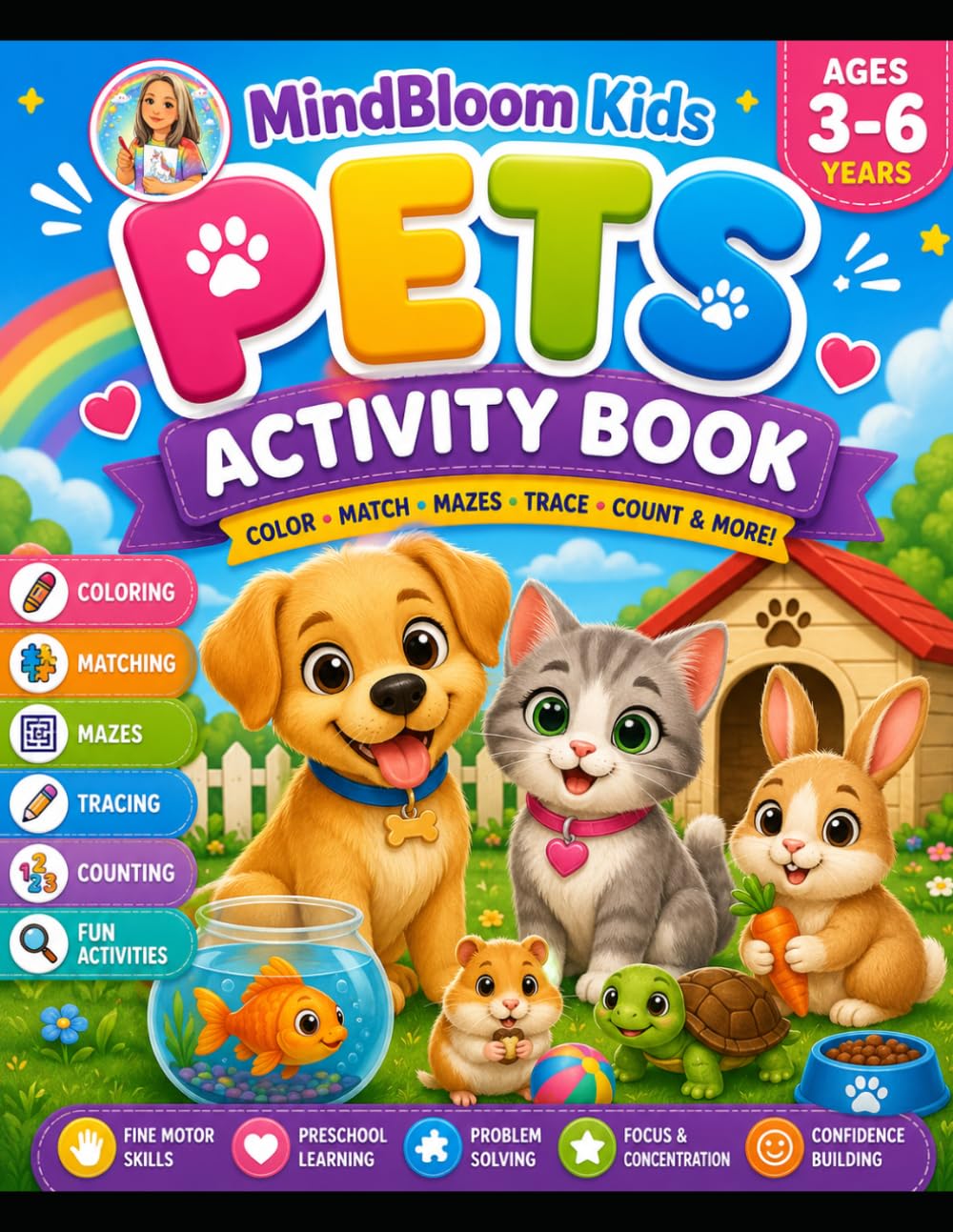 PETS ACTIVITY BOOK: Fun Learning Activities for Preschool & Special Needs Kids
