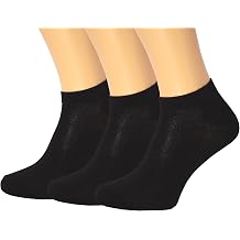 RONDO Ankle Socks Unisex Thin Cotton Athletic Socks for Men for Women Running Socks Breathable Dry Fit Low Cut Golf Socks Black Small