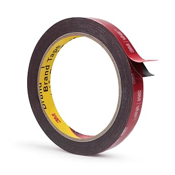 3M Double Sided Mounting Tape 0.5x15.4Ft Black 5952 Heavy Duty
