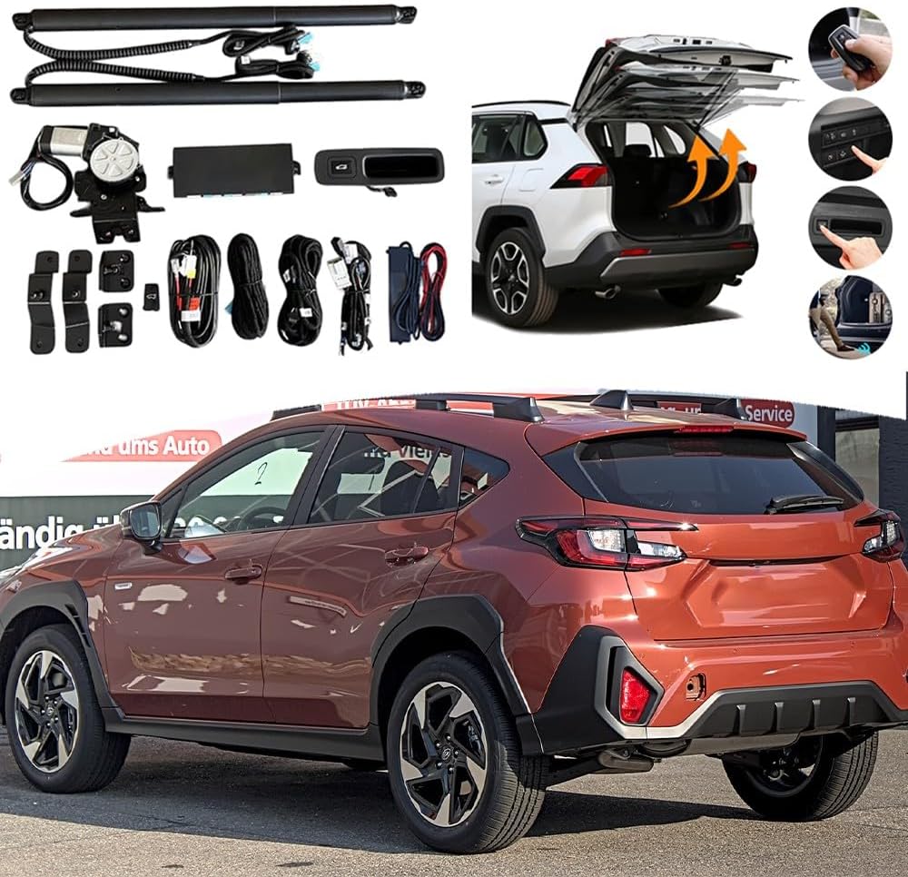 Retrofit Power Tailgate System Fit for Subaru Crosstrek XV 2024-2026 Modified Trunk Door Electric Liftgate Kit Lift Support Remote Automatic Control with Foot Sensor