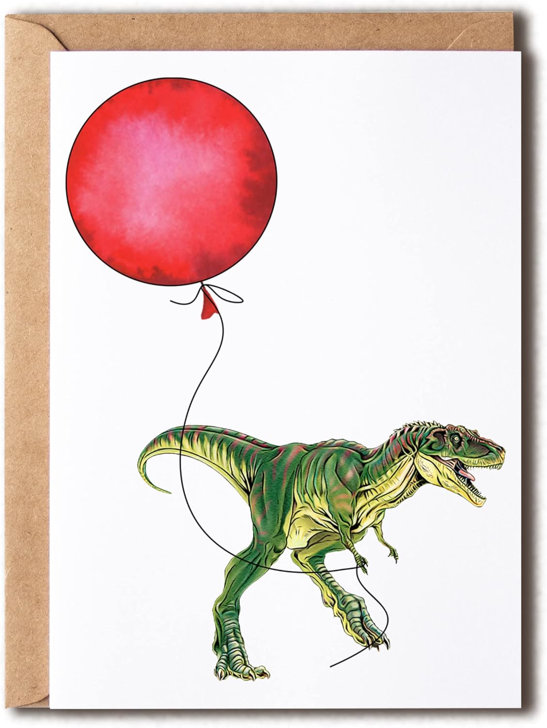 Oysters Pearl T-Rex Dinosaur Birthday Card - Dinomite Funny Card - 5 x 7 inches