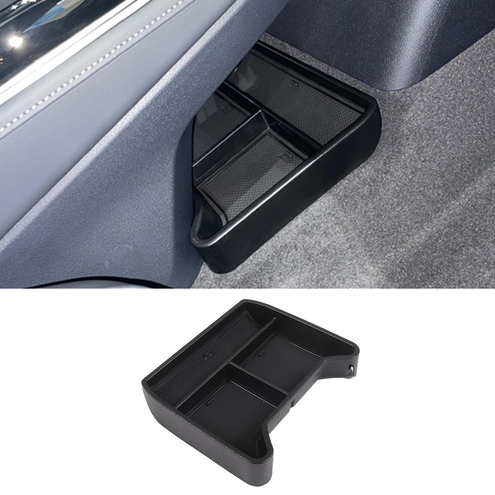 GAFAT V W ID.4 ID.5 2021-2024 2025 Storage Box, ID4 2023 Center Console Organizer Tray for Door Buckle Armrest, Compatible with VW ID.4 Accessories [A Set Of 4 Pieces] (Blue