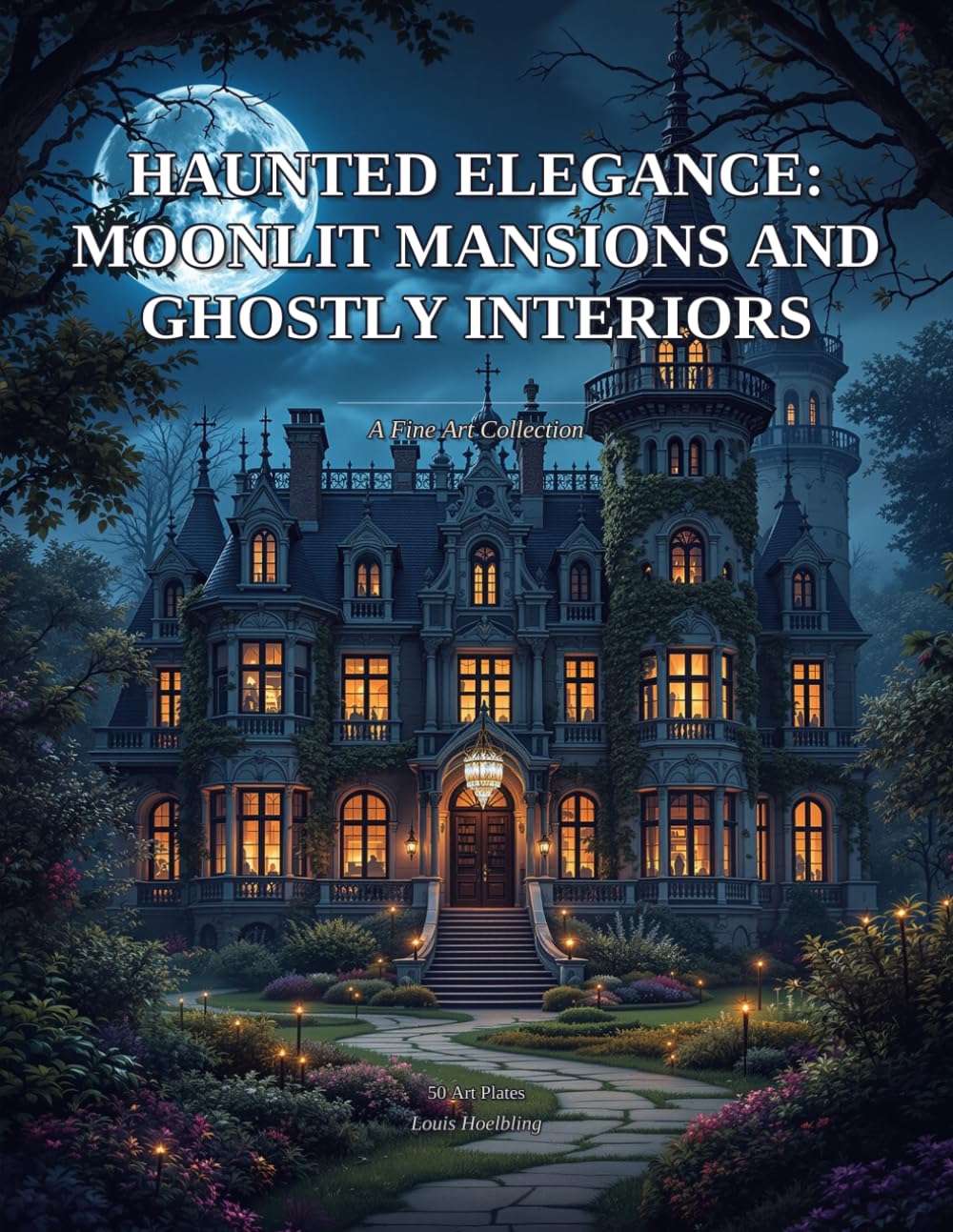 Haunted Elegance: Moonlit Mansions and Ghostly Interiors