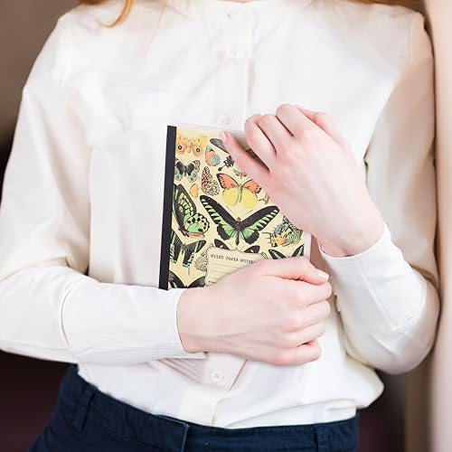 Miniatura 7 de qianshan Cuaderno de viaje tamaño pequeño A5 de 5.8 x 8.3 pulgadas, papel de cuaderno de rayas anchas, 120 páginas60 hojas, cuadernos de tema de