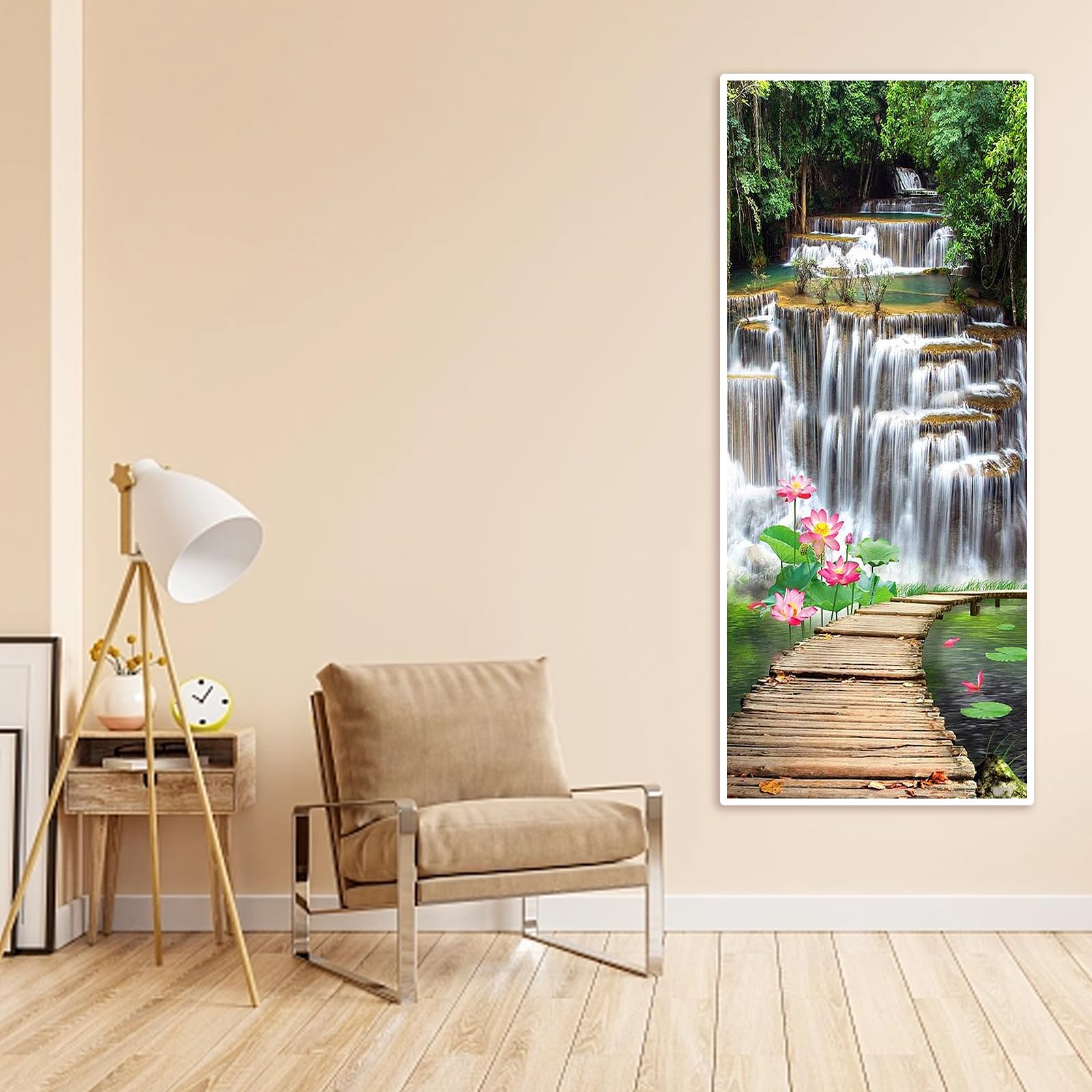 SHEGZHUC Diamond Painting Paesaggi Montagna 50 x 110 cm Diamond Painting 5D Grandi Dimensioni Tramonto Tramonti Diamond Painting Foresta Fiume Puzzle con Perline con Paesaggi di Montagna Paesaggio
