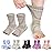 LISEPWU Copper Ankle Brace, Copper Infused Ankle Support Compression Sleeve for Men & Women, for Foot Pain Relief, Sprained Recovery, Achilles Tendonitis, Daytime or Night Use(Skin White M)