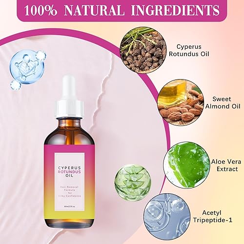 Miniatura 6 de Aceite de Cyperus Rotundus, aceite natural Cyperus Rotundus para depilación ideal para todo tipo de piel