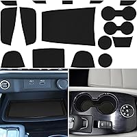 Vista 9 de Forro de consola central para accesorios Nissan Rogue 2021-2024 2025 2026, tapete para portavasos, almohadilla de bolsillo de puerta, borde de Rojo