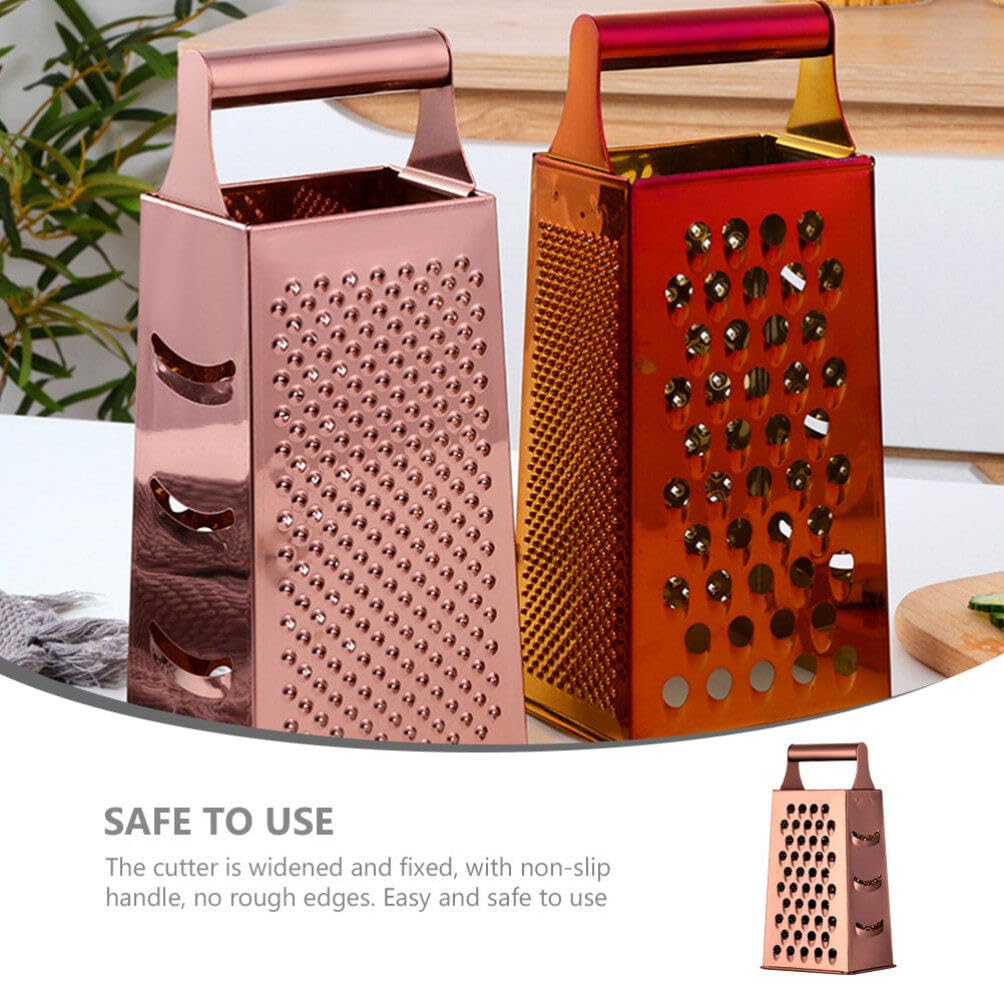 Amosfun Râpe à fromage en acier inoxydable avec poignée ergonomique douce pour fruits Amosfun Râpe à fromage en acier inoxydable avec poignée ergonomique douce pour fruits
