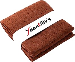 Unisex Waffle Towel | Light Weight | Quick Dry | 75 x 160 cm | 400 GSM | Pack of 1 - Khaki
