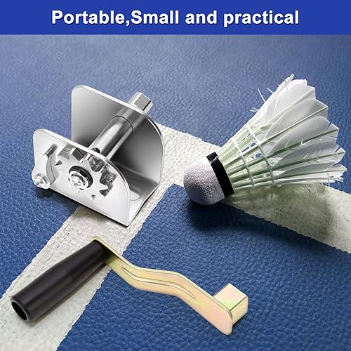 Miniatura 6 de Tensor de manivela, dispositivo tensor de manivela para voleibol al aire libre, bádminton y red de poste de tenis