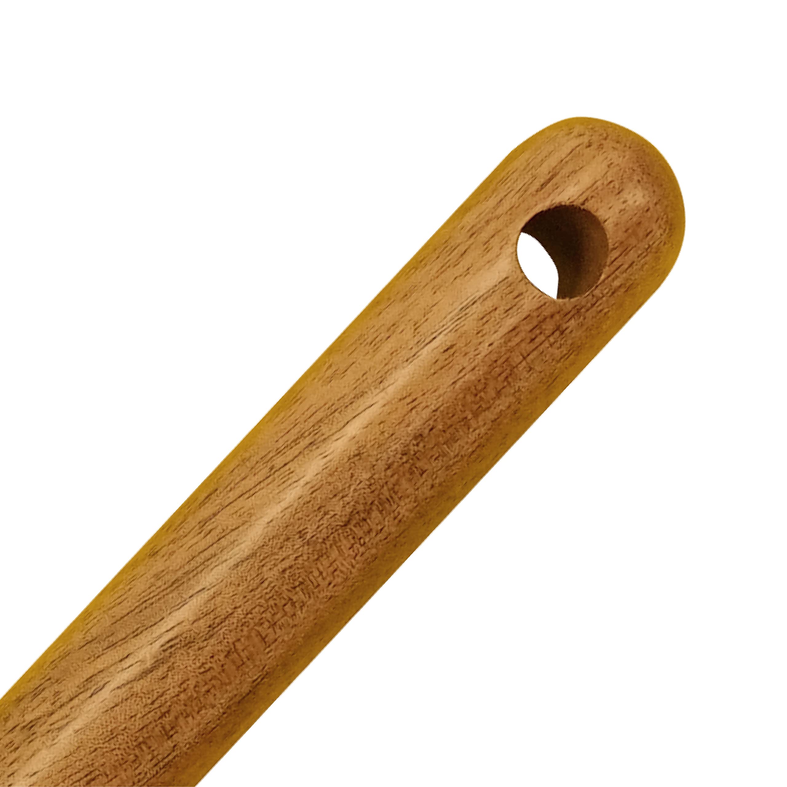 Fackelmann Cuillère à spaghetti, en acier inoxydable d'acacia FSC, cuillère à spaghetti, dimensions : 30 x 6 x 5,5 cm, couleur : marron et argent