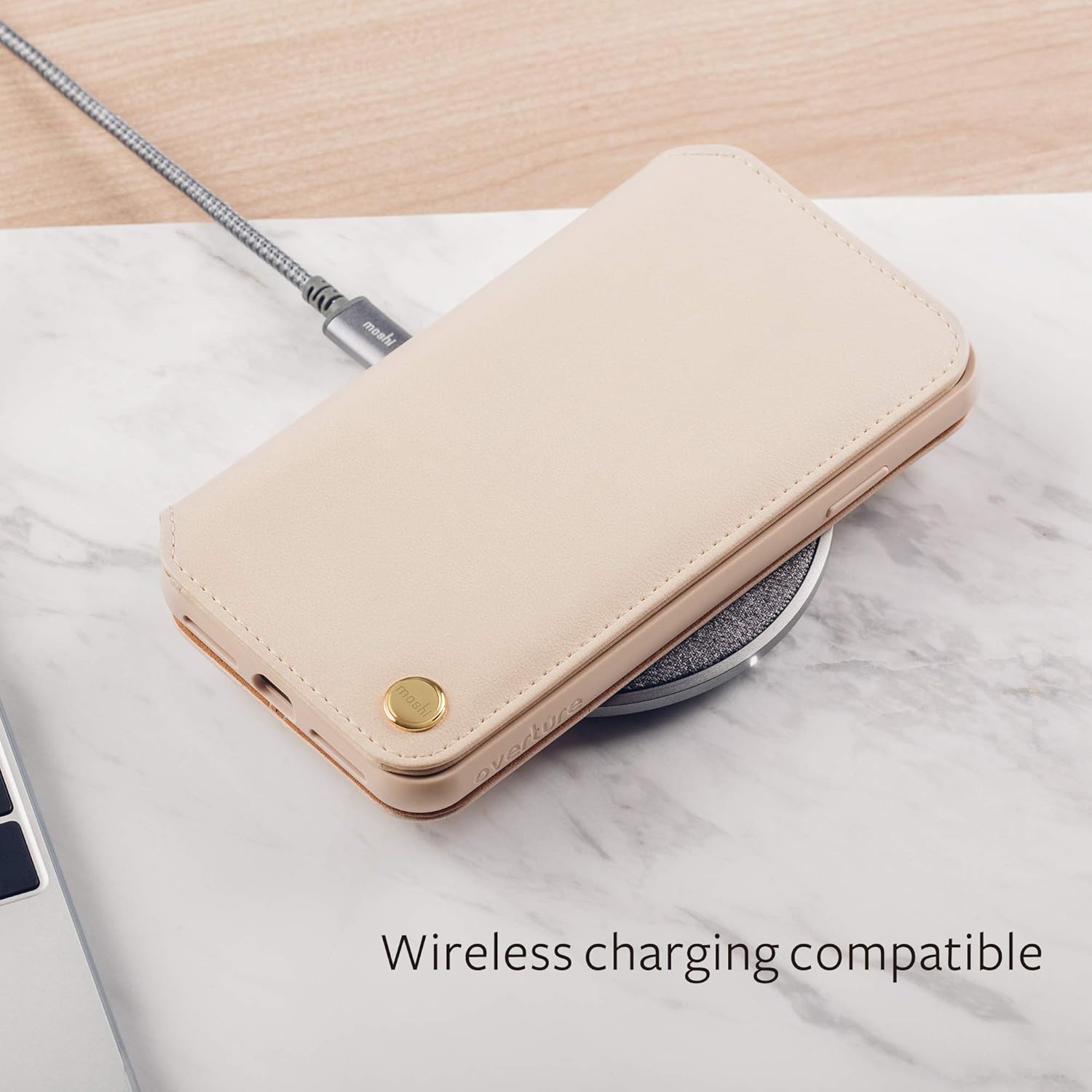 Nеw Dеаl Moshi Overture for iPhone Xs Max Case 6.5-inch, Vegan Leather, Wallet Phone Cover for iPhone Xs Max, Savanna Beige