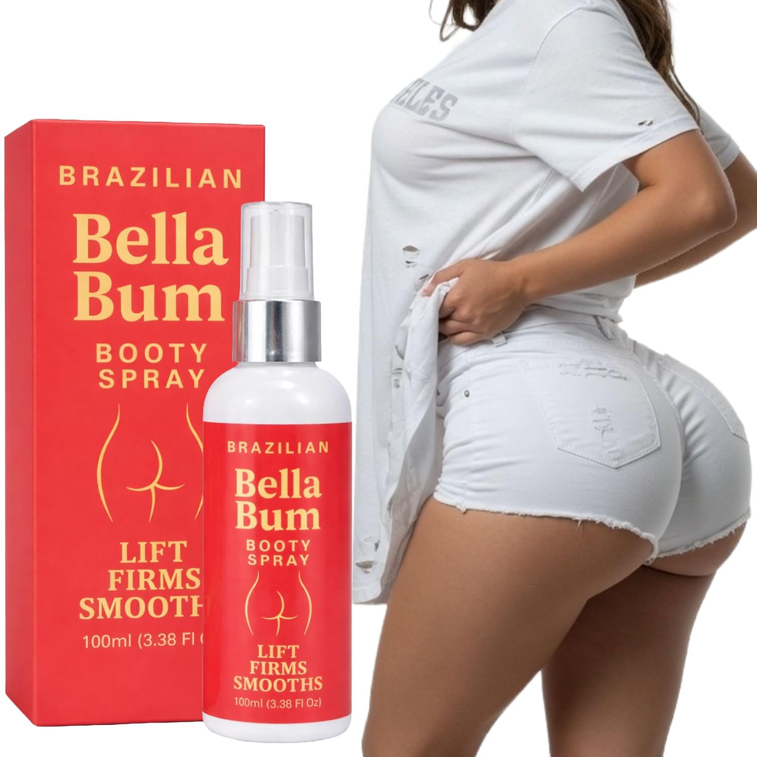 Bella Brazilian Butt Massage Spray | Firming & Moisturizing Care for a Fuller Look