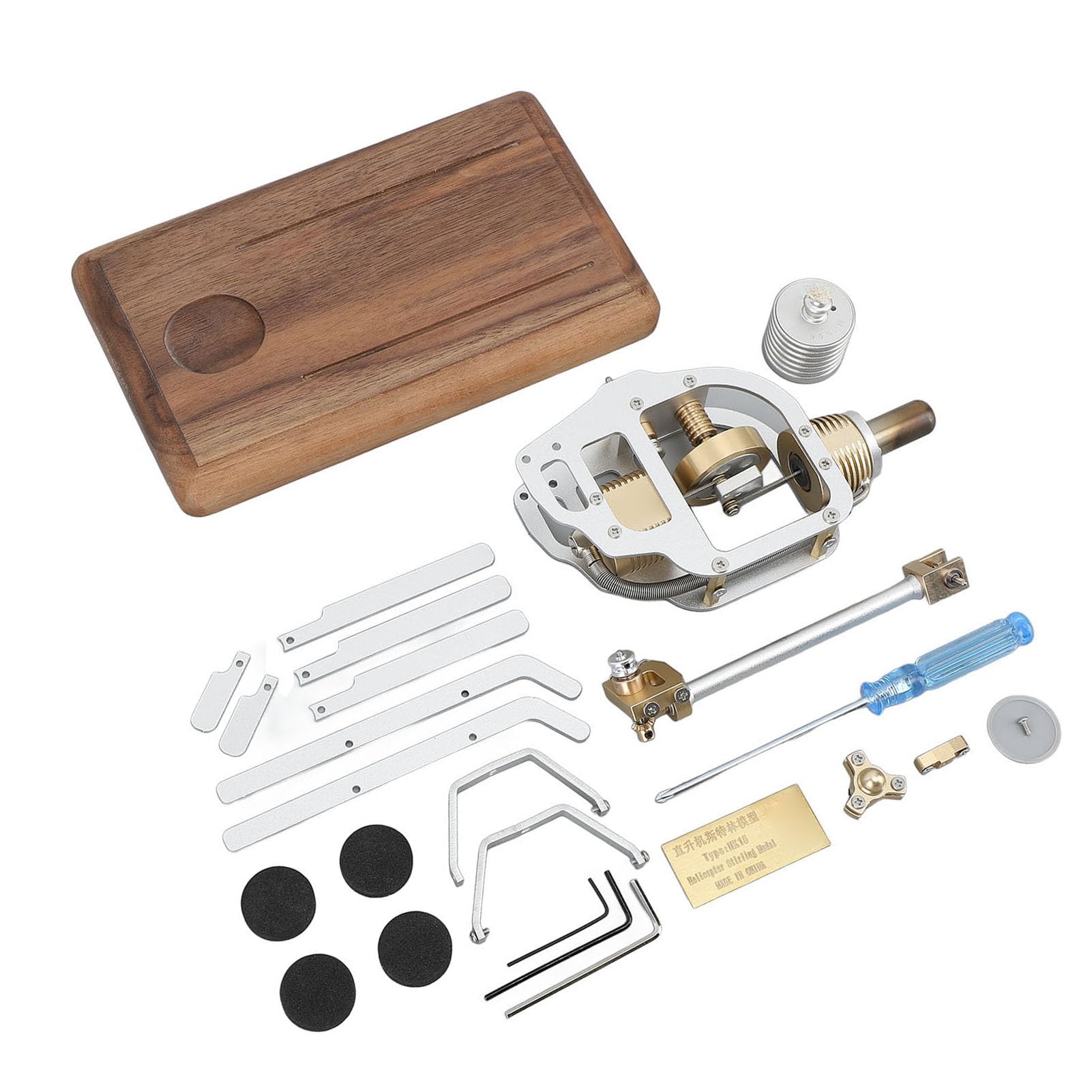 Kit modello elicottero motore Stirling artigianato squisito Tecnologia micromotore Fisica educativa Esperimento scientifico Giocattolo per bambini Progetti scientifici
