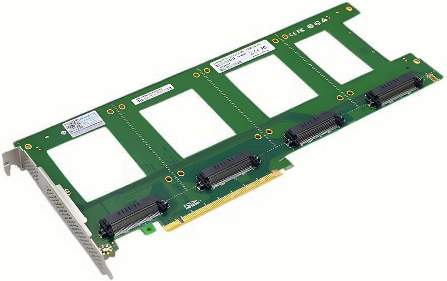 PCIe3.0 to 4-Port U.2 NVMe SSD Adapter Card
