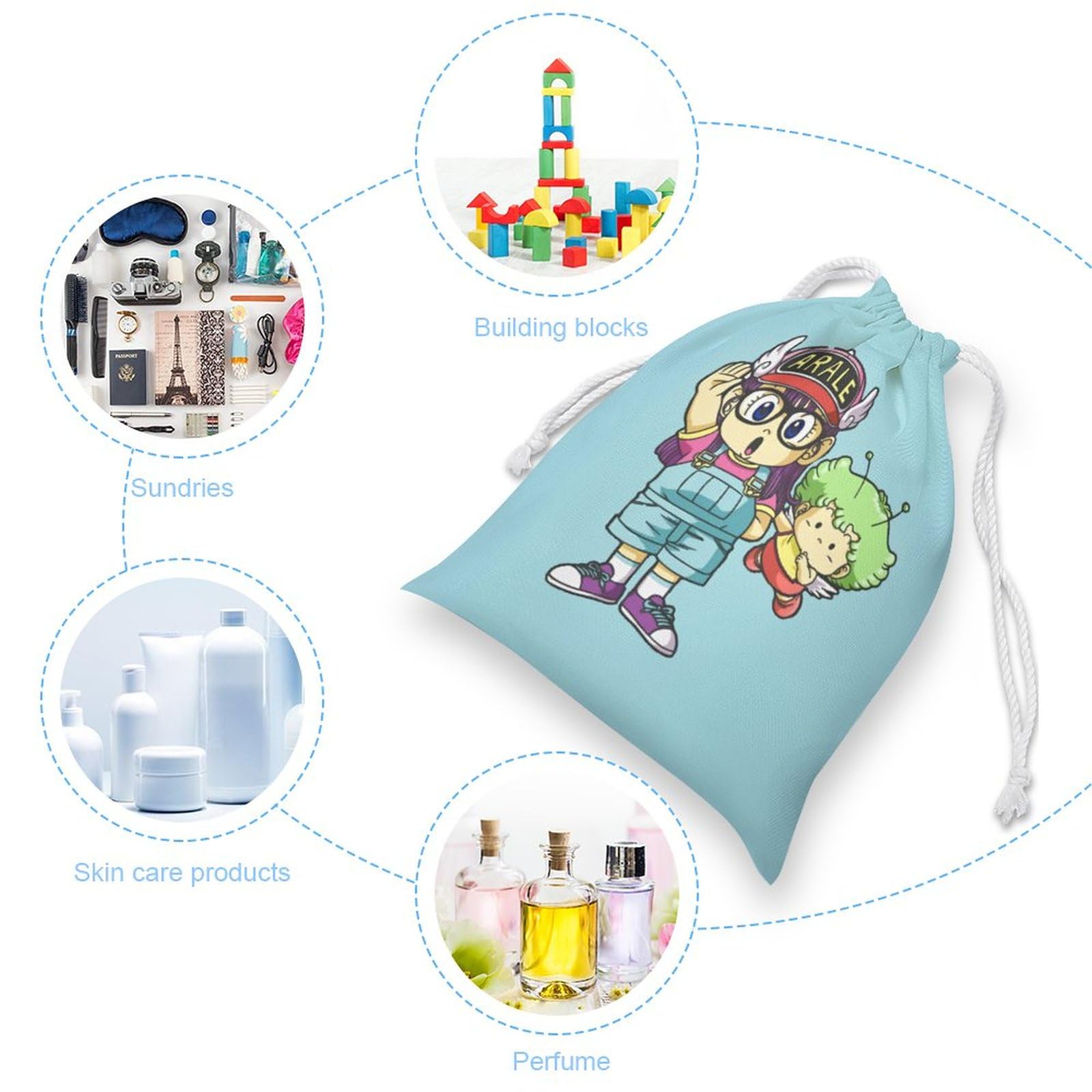 Amazon.co.jp: Dr.スランプ アラレちゃん 巾着袋 給食袋 収納袋 20