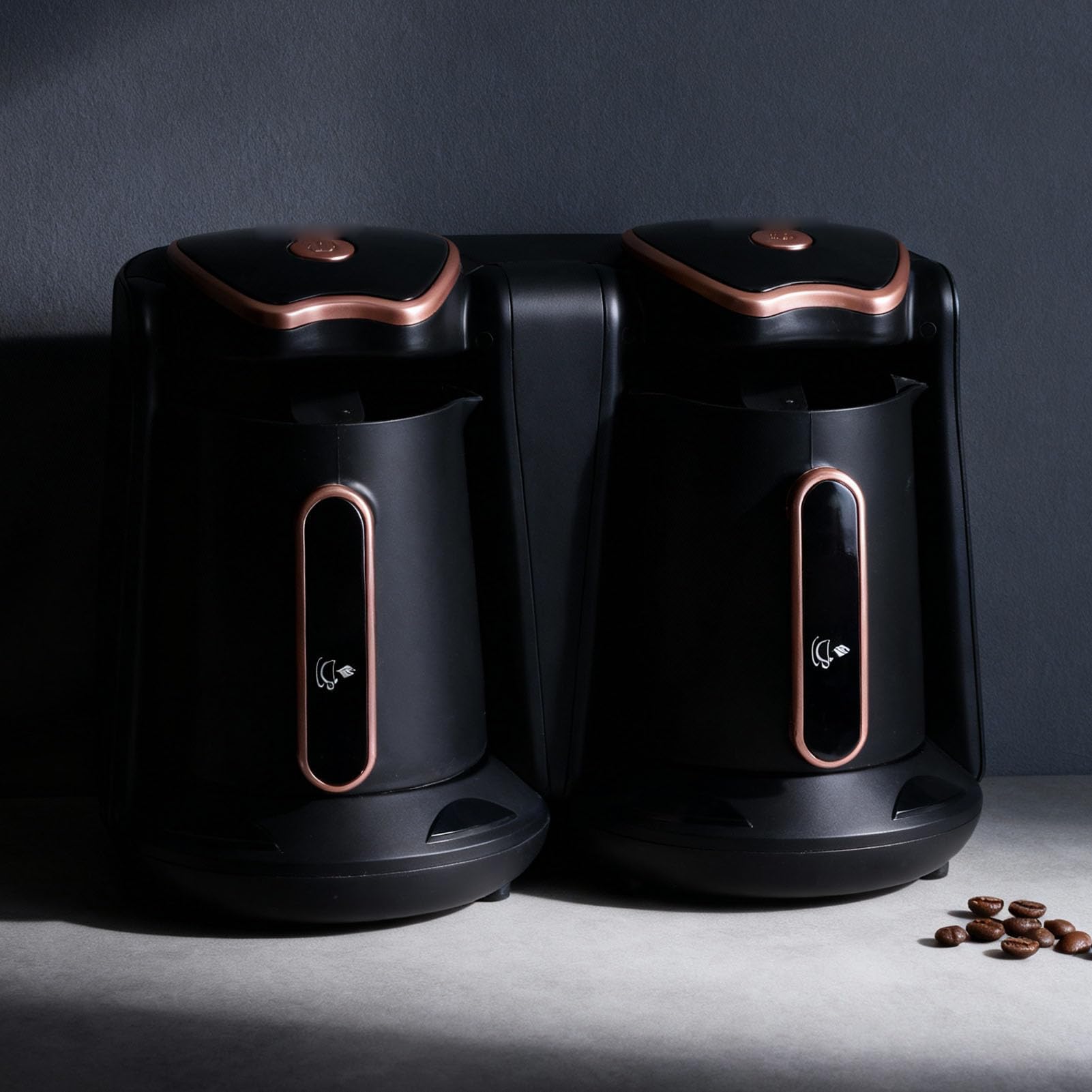 Double Cafetière Turque Haute Puissance 1200W, Machine électrique pour une Saveur Riche, pour le Bureau et la Maison