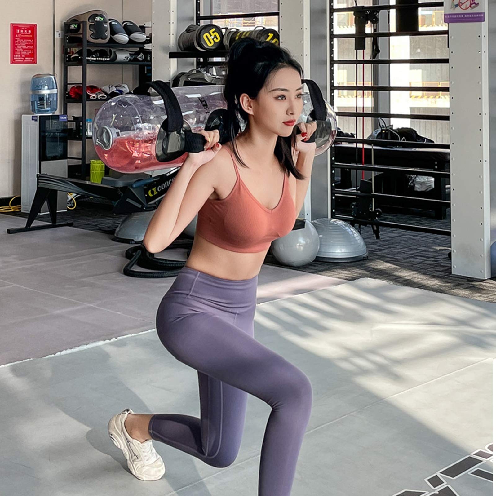 Sacca di Sabbia per Allenamento Sacca per Acqua con Pompa ad Aria, Core Portatile e Attrezzatura per l'allenamento per Tutto Il Corpo, Ideale per Allenamento Personale, Palestra e Crossfit