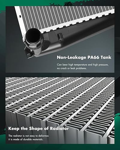 Vista 870 de SCITOO Reemplazo completo del radiador de aluminio para 1993-1998 para Toyota para T100 2.7L 3.0L 3.4L 2090 Radiador