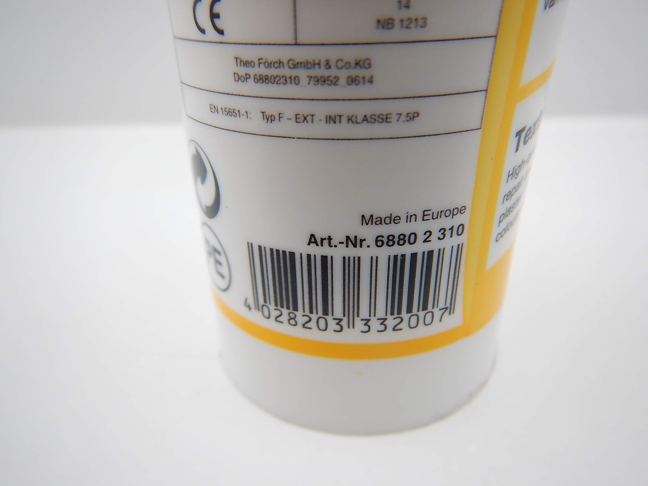 FÖRCH STRUKTURACRYL ACRYL STRUKTUR WEISS KARTUSCHE DICHTSTOFF DICHTMASSE 310ml (12)
