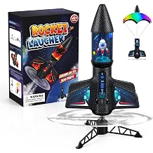 Rocket Launcher for Kids, Spinner Rocket Flying Toys Outdoor for Ages 6-13