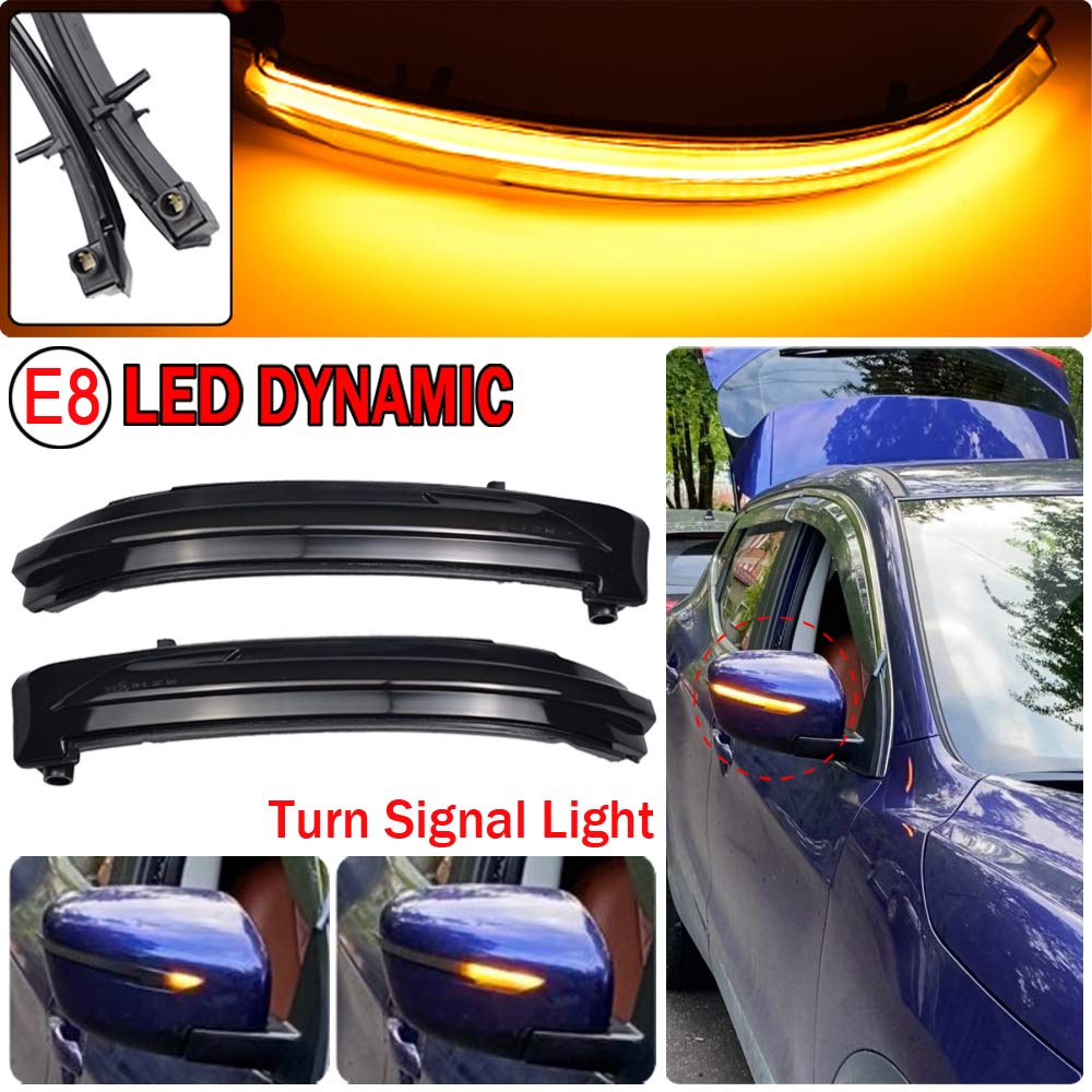 Indicatori di direzione dinamici a LED nello specchietto retrovisore per N-i-ssan Qashqai J11 X-Trail T32 Rogue Murano Z52 Pathfinder R52 Terra
