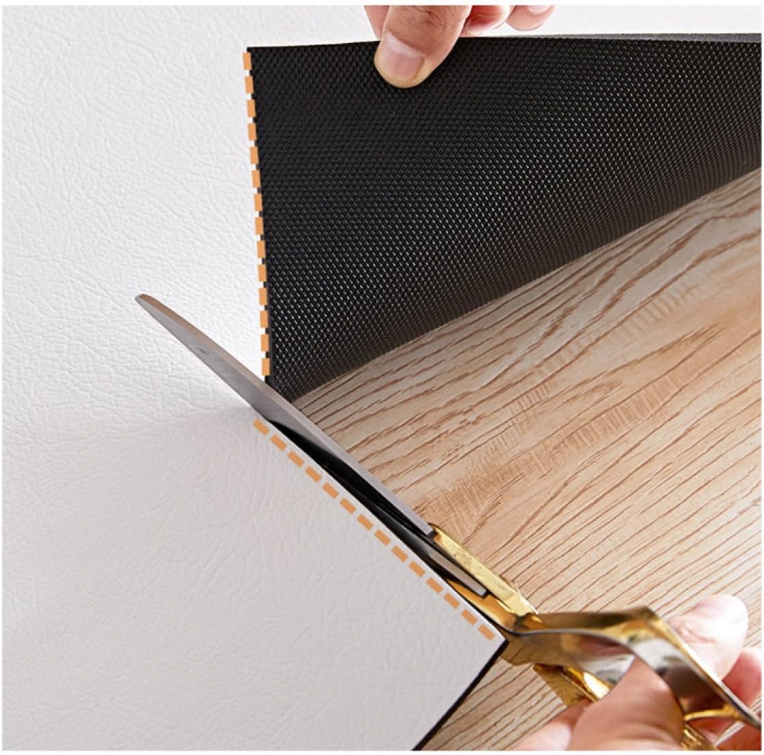 [DLAWF] 拭けるキッチンマット 撥水 100*140 無地 滑り止め付 おしゃれ 抗菌 防カビ デザイン02 キッチンマット