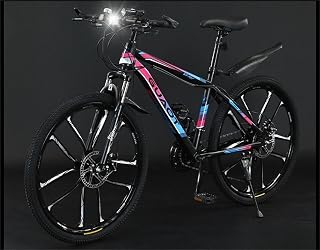 24/26/27.5インチマウンテンバイク軽量ショック吸収メンズスピードチェンジユース自転車レディース大人旅行オフロードレース [並行輸入品]