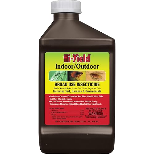 Hi-Yield (32010) Insecticida de uso amplio para interiores y exteriores (32 oz)