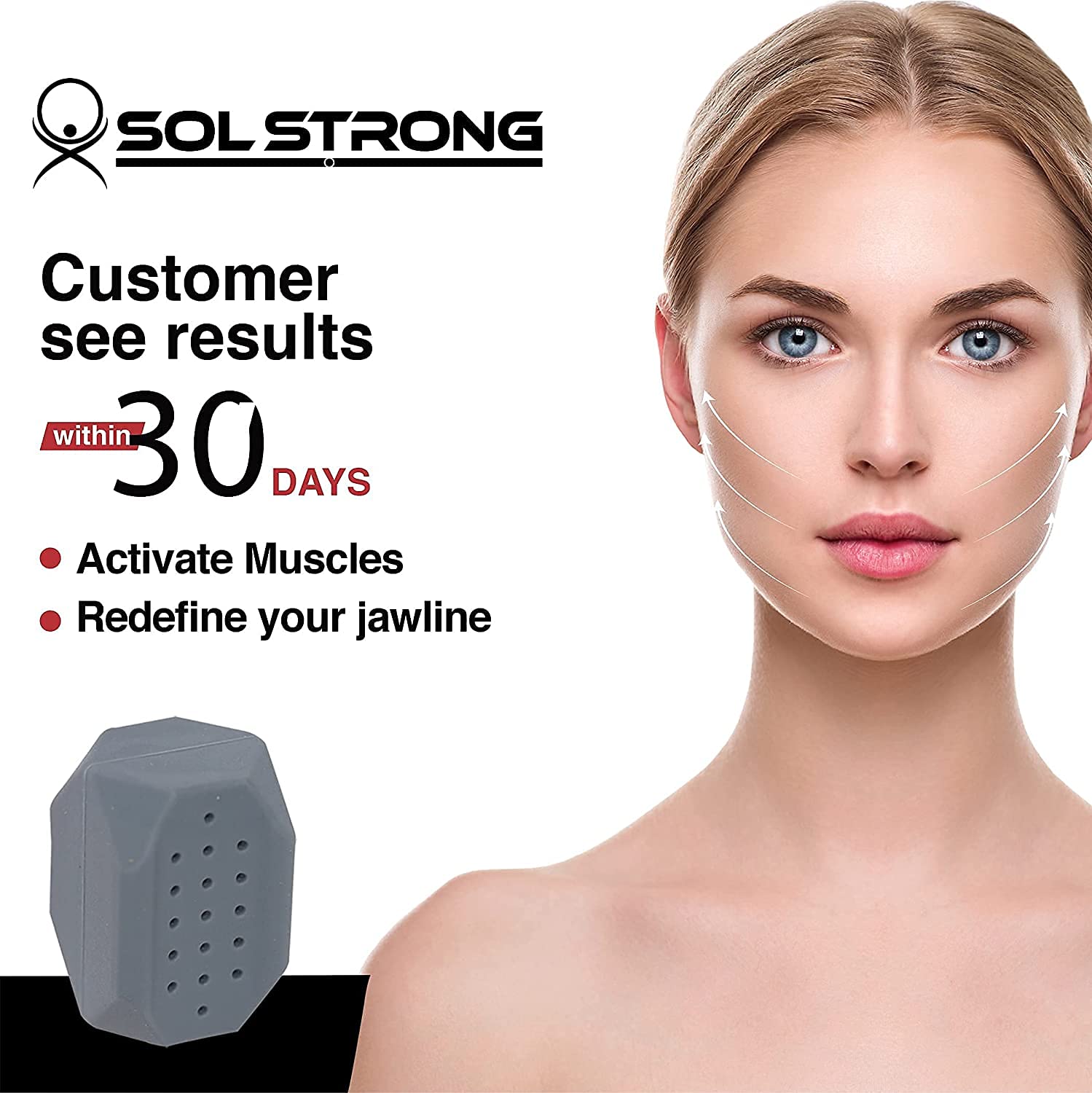 Buy SOL STRONG Jawline Exerciser 4 Piece Pack Face Exerciser for