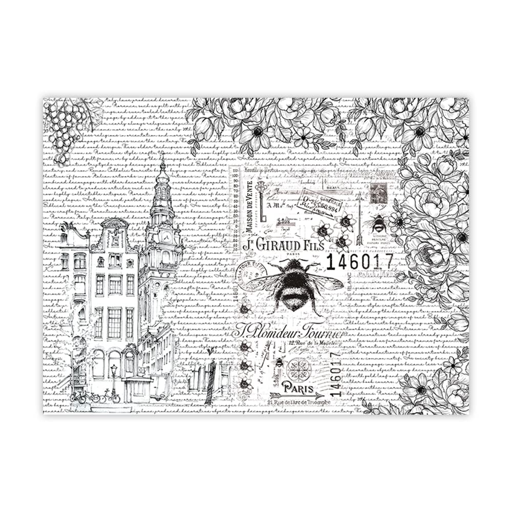 iCraft Decoupage Rice Papers, DP 3041 for DIY Art | Craft | Scrapbooking | Card Making | Home Decoration | Wood Craft | Wooden Cut Outs | Decoration | (Pack of 2 Pcs)